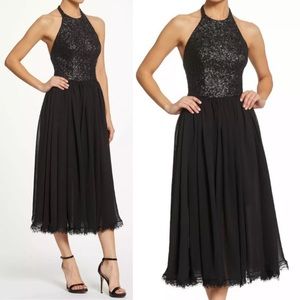 Dress The Population Tatiana Black Sequin Dress